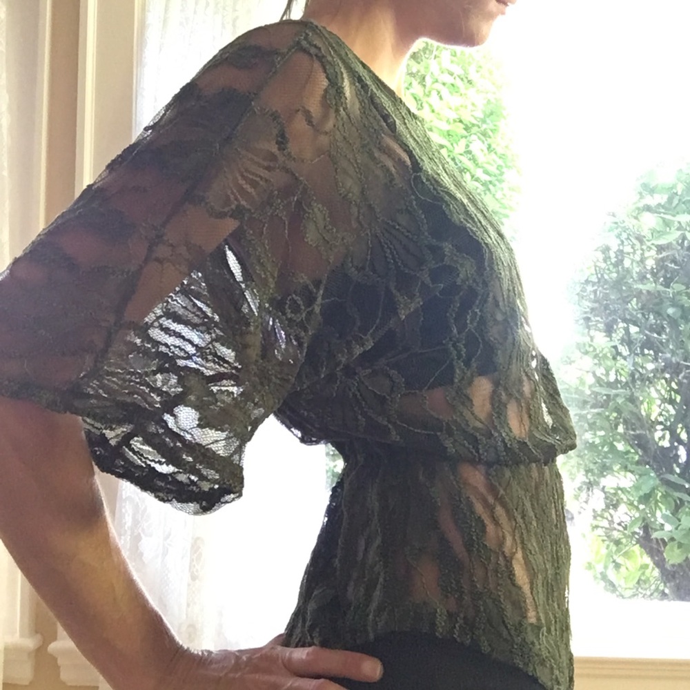 Mossy Green Crochet Top